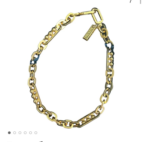 NWT NIB PRADA Gold Chain Necklace - Picture 12 of 12